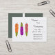 Cartão De Visita Penas de cor múltipla modernas e únicas (Frente/Verso In Situ)