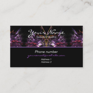 Cartão De Visita Penas RoxasCartão de Empresa