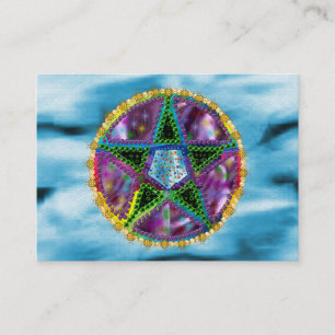 Cartão De Visita Pentagram da bruxa