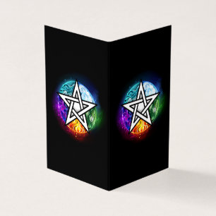 Cartão De Visita Pentagrama do Wiccan