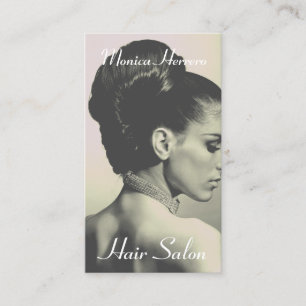 Cartão De Visita Penteado elegante 
