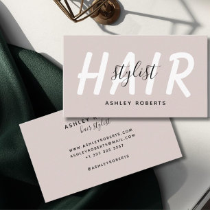 Cartão De Visita Penteado moderno 