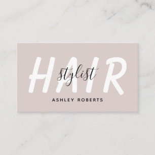 Cartão De Visita Penteado moderno