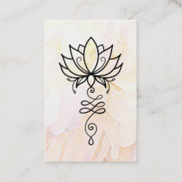 Cartão De Visita *~* Peony Lotus Nirvana - Geometria Sagrada Yoga 