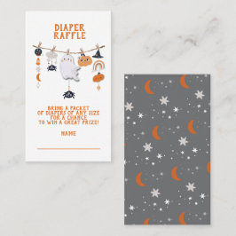 Cartão De Visita Pequena Fralda de Boo Fantasma Raffle