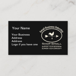 Cartão De Visita Pequenas Empresas Sábado Ivory Weathervane