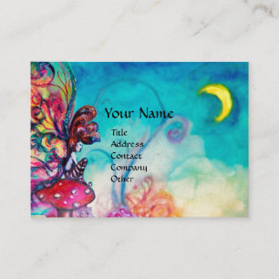 Cartão De Visita Pequeno Elfo dos Cogumelos