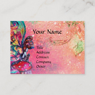 Cartão De Visita Pequeno Elfo dos Cogumelos