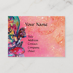 Cartão De Visita Pequeno Elfo dos Cogumelos