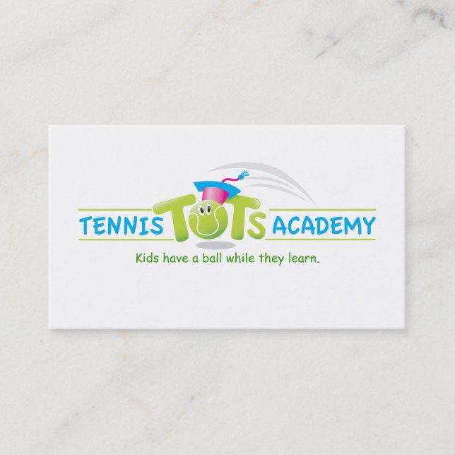 Cartão De Visita Pequenos Academy_template do tênis (Frente)