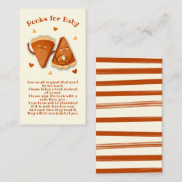 Cartão De Visita Pequenos Livros de outono de Tartaruga, para Bebê