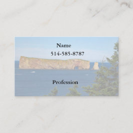 Cartão De Visita Percé Rock no Golfo da Rua.