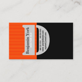 Cartão De Visita Perfil Biz Dilema Urbano de Tendência Negrito Mono