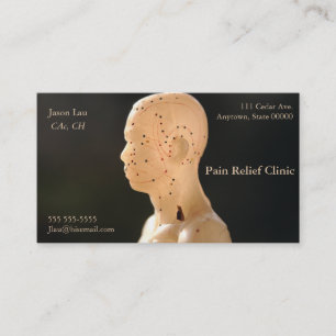 Cartão De Visita Perfil da acupunctura