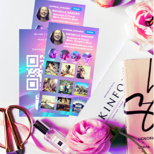 Cartão De Visita perfil de instagram de tendência legal