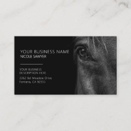 Cartão De Visita Perfil do Equino Personalizado Cavalo
