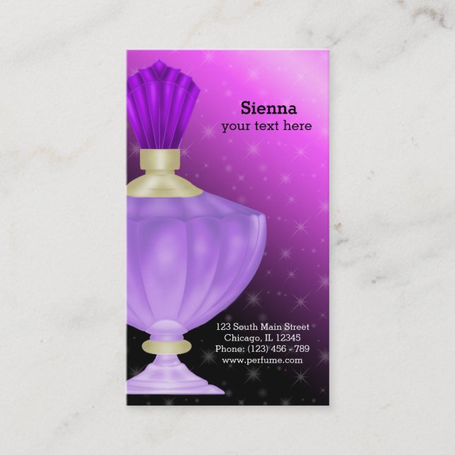 Cartão De Visita Perfume (Frente)