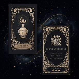Cartão De Visita Perfume Vintage de Luxo   Celestial A