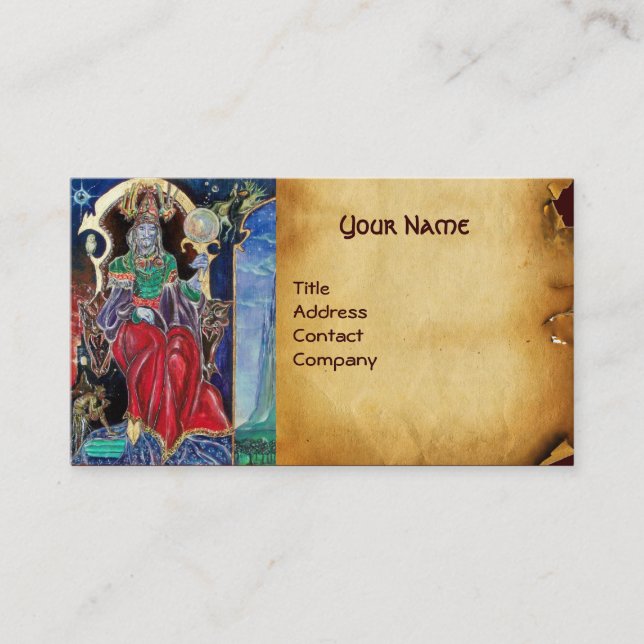 Cartão De Visita Pergaminho NEUROMANCER (Frente)