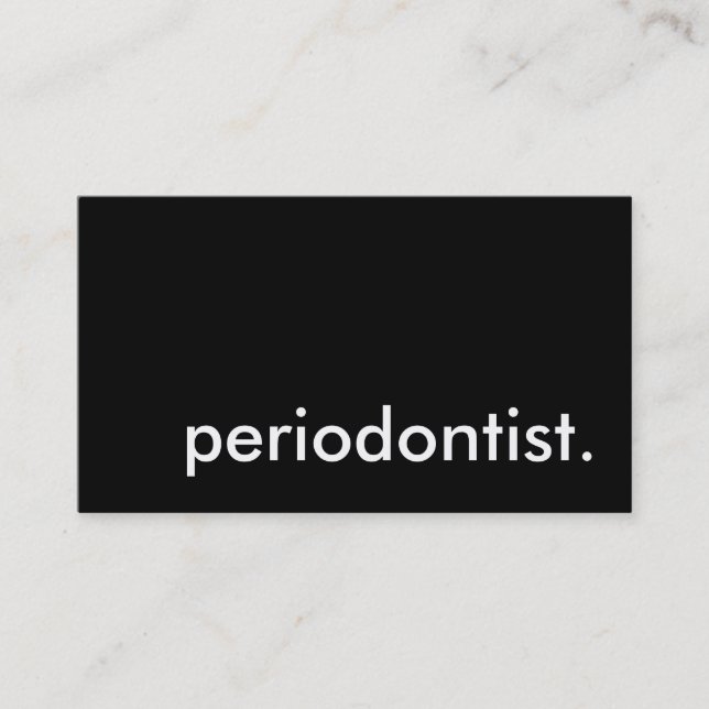 Cartão De Visita periodontista. (Frente)