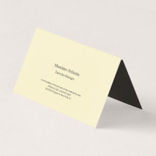 Cartão De Visita Pérola Dourada Simples Profissional Moderno Minima