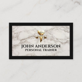 Cartão De Visita Personal Trainer fitness coach gym health modern