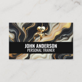 Cartão De Visita Personal Trainer fitness coach gym health modern
