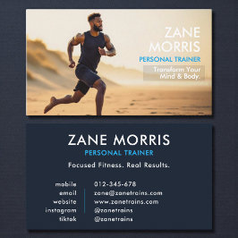 Cartão De Visita Personal Trainer Fitness Photo