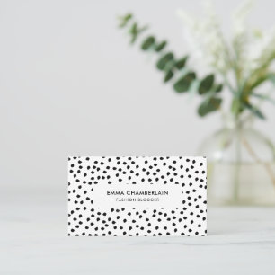 Cartão De Visita Personalidade minimalista do Impressão Dalmático