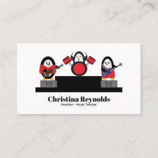 Cartão De Visita Personalização da Banda Musical do Pinguim