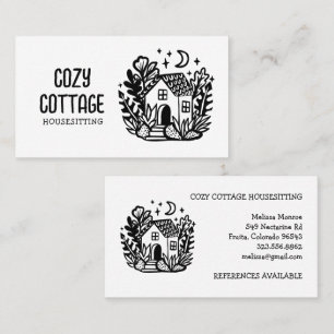 Cartão De Visita Personalização de Arte de Algodão Cuja Alcatrão Do