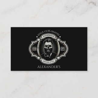 Cartão De Visita Personalização do crânio Elegante