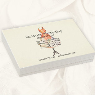 Cartão De Visita Personalização do Mannequin Torso do Designer de M