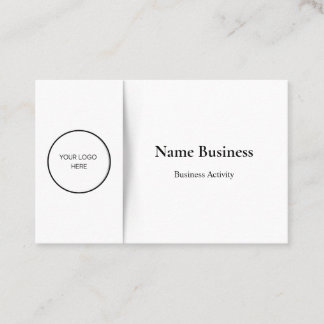 Cartão De Visita Personalização minimalista: preto e branco