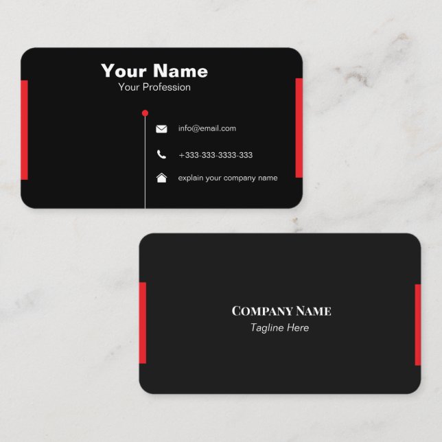 cartão de visita personalizado (Frente/Verso)