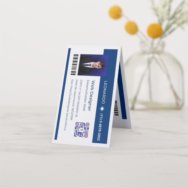 Cartão de Visita Personalizado (Frente)
