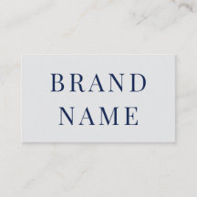 Cartão de Visita Personalizado Azul e Branco Minim