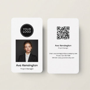 Cartão de Visita Personalizado com Código QR Minim