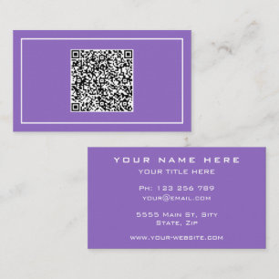 Cartão de visita personalizado com informações de 