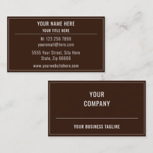 Cartão de visita personalizado com seu próprio Des