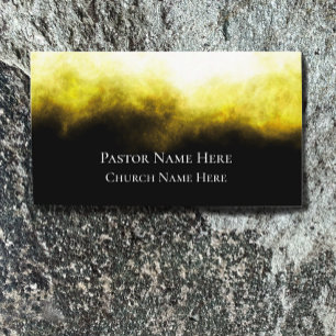 Cartão De Visita Personalizado da Igreja Cristã de Texto Personaliz