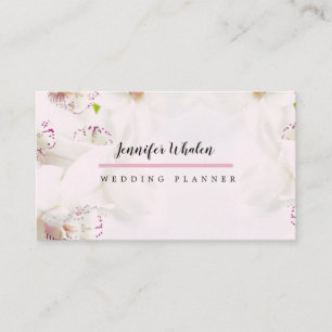 Cartão de visita Personalizado de Orquídea Rosa El