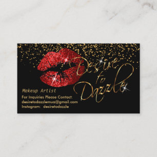Cartão De Visita Personalizado - Desejo de desaparecer - Lábios ve