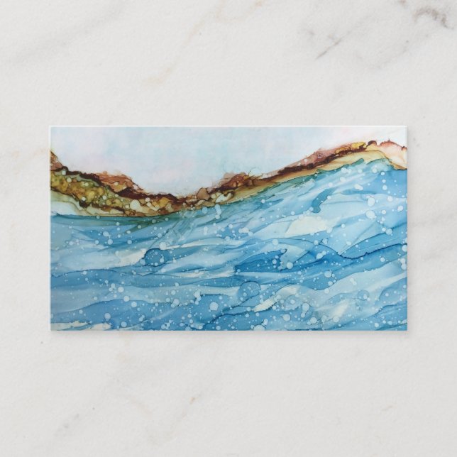 cartão de visita personalizado desenhado à mão (Frente)