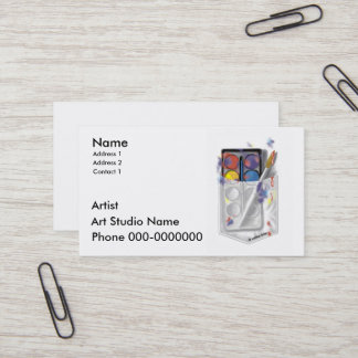 Cartão de visita personalizado do artista