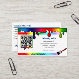 Cartão de visita personalizado do contratante de p
