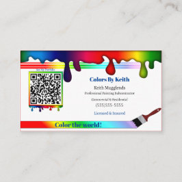 Cartão de visita personalizado do contratante de p