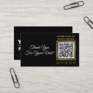 Cartão De Visita Personalizado Dourado QR Empresa QR Logotipo Googl