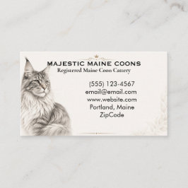 Cartão de Visita Personalizado e Elegante de Catte