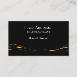 Cartão de visita personalizado, editável em ouro n